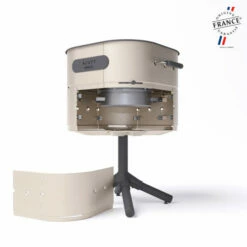 Barbecue Charbon Aluvy Marcel Basalte (pied Anthracite) + Couvercle - 12 Couleurs -Vente Napoléon barbecue charbon aluvy marcel basalte avec couvercle 11