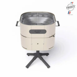Barbecue Charbon Aluvy Marcel Basalte (pied Anthracite) + Couvercle - 12 Couleurs -Vente Napoléon barbecue charbon aluvy marcel basalte avec couvercle 12