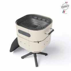 Barbecue Charbon Aluvy Marcel Basalte (pied Anthracite) + Couvercle - 12 Couleurs -Vente Napoléon barbecue charbon aluvy marcel basalte avec couvercle 14