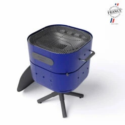 Barbecue Charbon Aluvy Marcel Basalte (pied Anthracite) + Couvercle - 12 Couleurs -Vente Napoléon barbecue charbon aluvy marcel basalte avec couvercle 19