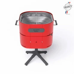 Barbecue Charbon Aluvy Marcel Basalte (pied Anthracite) + Couvercle - 12 Couleurs -Vente Napoléon barbecue charbon aluvy marcel basalte avec couvercle 2