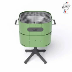Barbecue Charbon Aluvy Marcel Basalte (pied Anthracite) + Couvercle - 12 Couleurs -Vente Napoléon barbecue charbon aluvy marcel basalte avec couvercle 7
