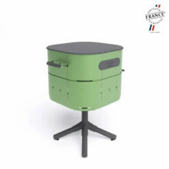 Barbecue Charbon Aluvy Marcel Basalte (pied Anthracite) + Couvercle - 12 Couleurs -Vente Napoléon barbecue charbon aluvy marcel basalte avec couvercle 8