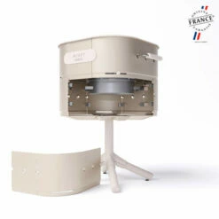 Barbecue Charbon Aluvy Marcel Originale (pied Blanc) + Couvercle - 12 Couleurs -Vente Napoléon barbecue charbon aluvy marcel original avec couvercle 11