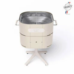 Barbecue Charbon Aluvy Marcel Originale (pied Blanc) + Couvercle - 12 Couleurs -Vente Napoléon barbecue charbon aluvy marcel original avec couvercle 12