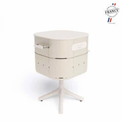 Barbecue Charbon Aluvy Marcel Originale (pied Blanc) + Couvercle - 12 Couleurs -Vente Napoléon barbecue charbon aluvy marcel original avec couvercle 13