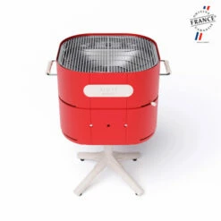 Barbecue Charbon Aluvy Marcel Originale (pied Blanc) + Couvercle - 12 Couleurs -Vente Napoléon barbecue charbon aluvy marcel original avec couvercle 2