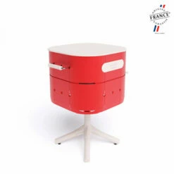 Barbecue Charbon Aluvy Marcel Originale (pied Blanc) + Couvercle - 12 Couleurs -Vente Napoléon barbecue charbon aluvy marcel original avec couvercle 3