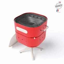 Barbecue Charbon Aluvy Marcel Originale (pied Blanc) + Couvercle - 12 Couleurs -Vente Napoléon barbecue charbon aluvy marcel original avec couvercle 4