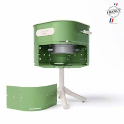 Barbecue Charbon Aluvy Marcel Originale (pied Blanc) + Couvercle - 12 Couleurs -Vente Napoléon barbecue charbon aluvy marcel original avec couvercle 6