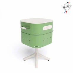 Barbecue Charbon Aluvy Marcel Originale (pied Blanc) + Couvercle - 12 Couleurs -Vente Napoléon barbecue charbon aluvy marcel original avec couvercle 8