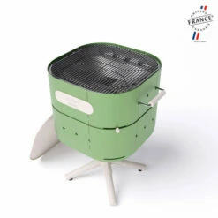 Barbecue Charbon Aluvy Marcel Originale (pied Blanc) + Couvercle - 12 Couleurs -Vente Napoléon barbecue charbon aluvy marcel original avec couvercle 9