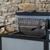Grilloir Avec Tournebroche Forge Adour 66cm à Poser Ou Encastrer -Vente Napoléon barbecue charbon de bois encastrable forge adour 91866 tournebroche electrique