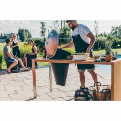 Barbecue Charbon Höfats CONE + Kit Encastrement Fonte D'aluminium -Vente Napoléon barbecue charbon hoefats cone kit encastrement 3