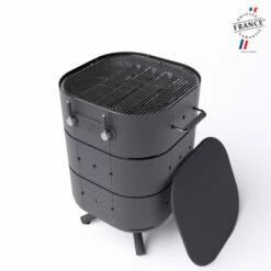 Barbecue Gaz Aluvy Lulu Basalte (pied Anthracite) + Couvercle 2 Brûleurs - 12 Couleurs -Vente Napoléon barbecue gaz aluvy lulu basalte avec couvercle 2 bruleurs 14