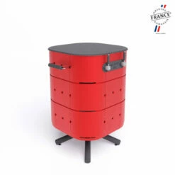 Barbecue Gaz Aluvy Lulu Basalte (pied Anthracite) + Couvercle 2 Brûleurs - 12 Couleurs -Vente Napoléon barbecue gaz aluvy lulu basalte avec couvercle 2 bruleurs 3