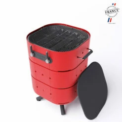 Barbecue Gaz Aluvy Lulu Basalte (pied Anthracite) + Couvercle 2 Brûleurs - 12 Couleurs -Vente Napoléon barbecue gaz aluvy lulu basalte avec couvercle 2 bruleurs 4