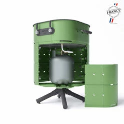 Barbecue Gaz Aluvy Lulu Basalte (pied Anthracite) + Couvercle 2 Brûleurs - 12 Couleurs -Vente Napoléon barbecue gaz aluvy lulu basalte avec couvercle 2 bruleurs 6