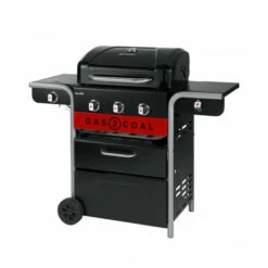 Barbecue Gaz Et Charbon Hybride Char-Broil Gas2Coal 330 2.0 3 Brûleurs + 1 Latéral -Vente Napoléon barbecue gaz charbon char broil gastocoal 330 20 3