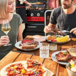 Barbecue Gaz Et Charbon Hybride Char-Broil Gas2Coal 330 2.0 3 Brûleurs + 1 Latéral -Vente Napoléon barbecue gaz charbon char broil gastocoal 330 20 8