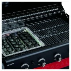 Barbecue Gaz Et Charbon Hybride Char-Broil Gas2coal 440 4 Brûleurs + 1 Latéral -Vente Napoléon barbecue gaz et charbon char broil gastocoal 440 9