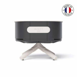 Braséro Plancha Aluvy Sam Originale (pied Blanc Cassé) Inox Avec Couvercle