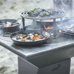 Braséro Plancha Artiss G1 Graphite 90 Cm Plaque Inox