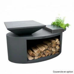 Braséro Plancha Artiss G3 Graphite 90 Cm Acier Et Tablette Granit -Vente Napoléon brasero artiss g3 graphite plancha acier carbone et tablette granite 4