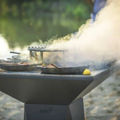 Braséro Plancha Artiss G5 Graphite 90 Cm Plaque Inox Et Tablette Granit -Vente Napoléon brasero artiss g5 graphite plancha acier inoxydable et tablette granite 1