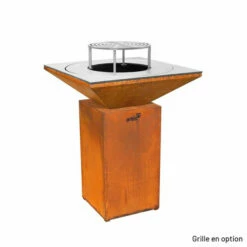 Braséro Plancha Artiss G7 Basic Corten 74 Cm Acier -Vente Napoléon brasero artiss g7 basic corten plancha acier carbone 1