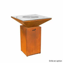 Braséro Plancha Artiss G7 Basic Corten 74 Cm Acier -Vente Napoléon brasero artiss g7 basic corten plancha acier carbone 2