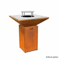 Braséro Plancha Artiss G7 Corten 90 Cm Plaque Acier -Vente Napoléon brasero artiss g7 corten plancha acier carbone 1