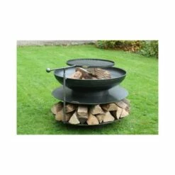 Braséro De Jardin Firepit Ring Of Logs Avec 1 Grille Ø90 X H70 Cm -Vente Napoléon brasero avec 1 grille firepit ring of logs 90 2