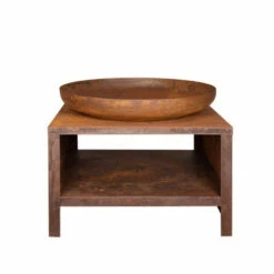 ESSCHERT DESIGN Braséro Storage Acier Corten Esschert Rond 80 Cm -Vente Napoléon brasero storage acier corten esschert rond 80 cm 2