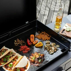 Couvercle Plancha Forge Adour Modern 60 Acier Avec Charnière -Vente Napoléon capot acier pour plancha modern 60 av charniere 1