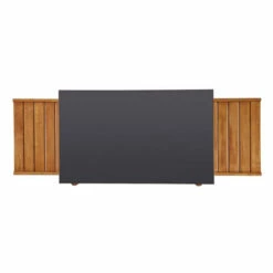 Desserte Universelle Plancha 2 Feux ENO Emile Robinier Et HPL Noir -Vente Napoléon chariot emile en robinier et hpl noir eno 4