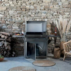 Chariot Sur Mesure Plancha Forge Adour Premium 60 Inox -Vente Napoléon chariot ferme inox pour plancha premium 60 forge adour 4