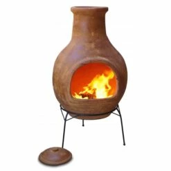 Cheminée Mexicaine Extérieure Grand Modèle 113 Cm Jaune