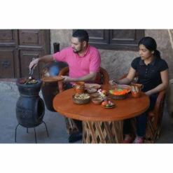 Cheminée Mexicaine Sur Base Avec Grille Inox Mexico Trade Center Jumbo 113 Cm Brun -Vente Napoléon cheminee mexicaine jumbo brun 113cm sur base avec grille inox 5