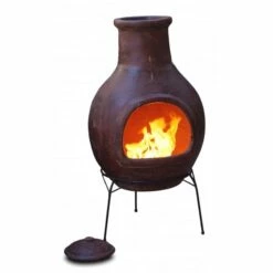 Cheminée Mexicaine Extérieure Jumbo Rouge 113 Cm