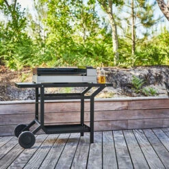 Desserte Universelle Plancha 3-4 Feux Acier Noir Forge Adour