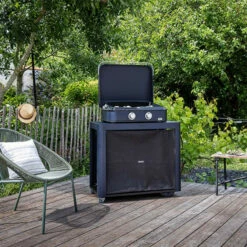 Desserte Plancha Eno Achille Blue Navy -Vente Napoléon desserte eno achille bleu navy pour plancha 3