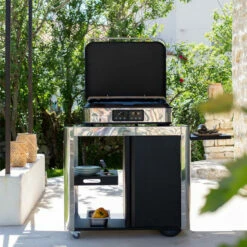 Desserte Plancha Eno Achille Inox -Vente Napoléon desserte eno achille inox pour plancha 4