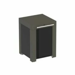 Desserte Universelle Plancha 1 Feu Eno Felix 60X60 Cm Acier Gris -Vente Napoléon desserte pour plancha eno felix 60x60 cm acier gris 3