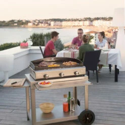 Desserte Universelle Plancha 3 Feux Le Marquier Exclusive Ingénieuse Inox -Vente Napoléon desserte pour plancha le marquier exclusive ingenieuse 2