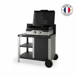 Ensemble Plancha Gaz Le Marquier Allure 260 Duo Avec Capot Sur Desserte Acier/inox -Vente Napoléon ensemble plancha electrique le marquier allure 260 duo avec capot sur chariot duo le marquier 4