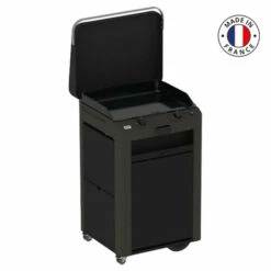 Ensemble Plancha Gaz Eno Fusion 60 Acier Sur Chariot + Capot
