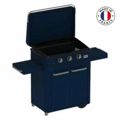 Ensemble Plancha Gaz Enosign 80 Blue Navy Avec Capot Sur Chariot Blue Navy Eno -Vente Napoléon ensemble plancha gaz enosign 80 blue navy avec capot sur chariot blue navy eno 4