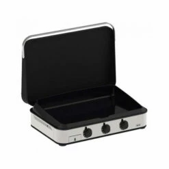 Ensemble Plancha Gaz Enosign 80 Inox Et Noir Avec Capot Sur Chariot Inox Et Noir Eno -Vente Napoléon ensemble plancha gaz enosign 80 inox et noir avec capot sur chariot inox et noir eno 2