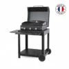 Ensemble Plancha Gaz Le Marquier Amalia 360 Acier Noir Avec Capot Sur Desserte En Acier Noir -Vente Napoléon ensemble plancha gaz le marquier amalia 360 acier noir avec capot sur desserte en acier noir le marquier
